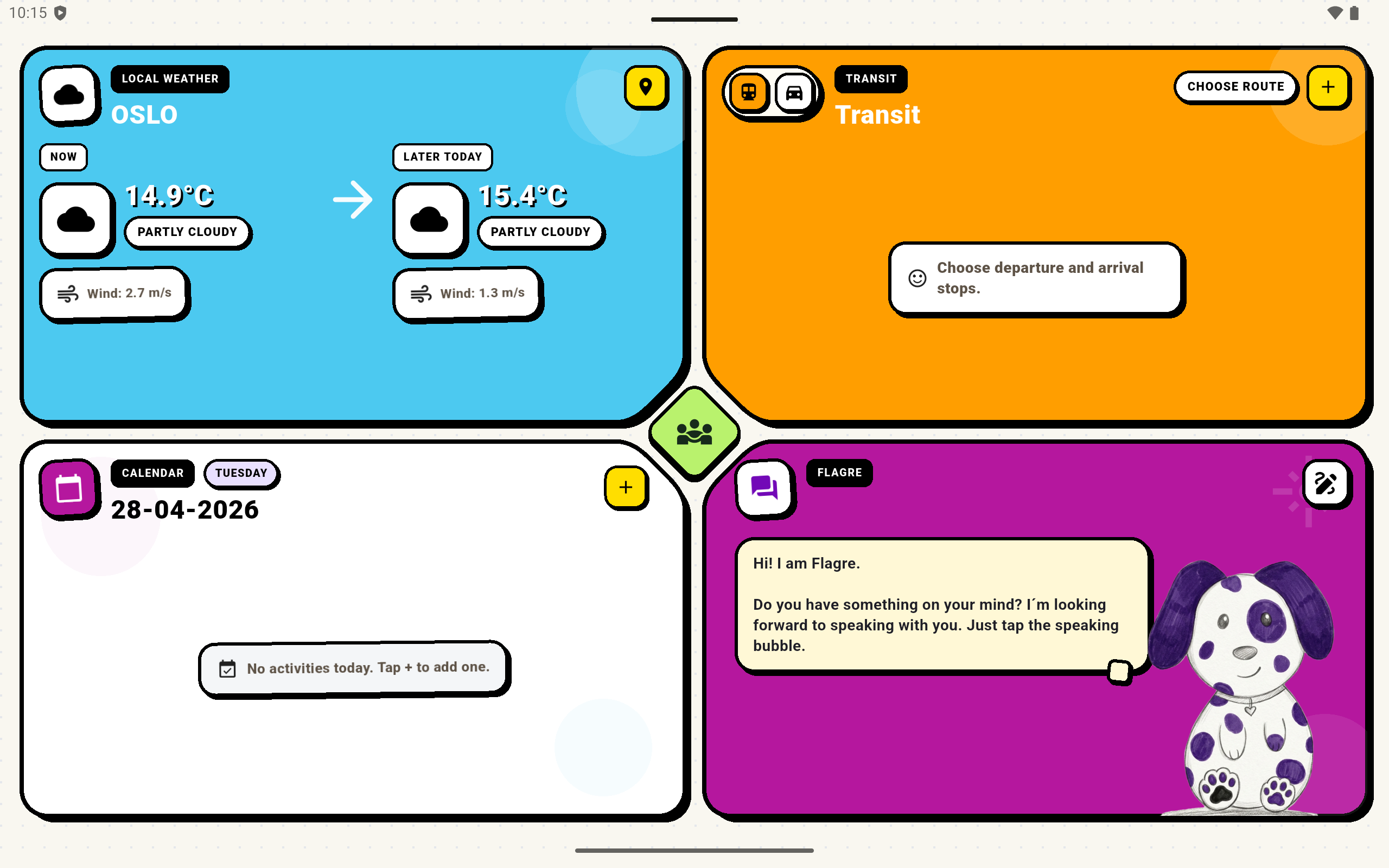 Famlo tablet screenshot 1